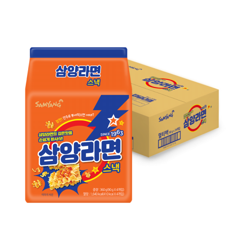 삼양식품 (주),[삼양식품] 삼양라면스낵 90g x 24입