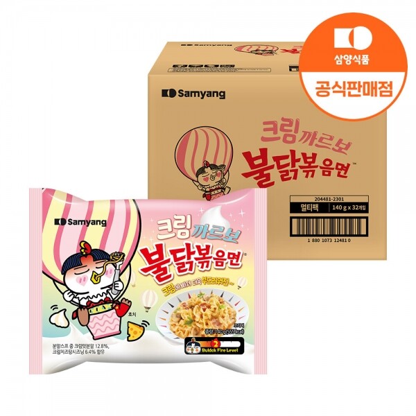 삼양식품 (주),[삼양식품] 크림까르보불닭볶음면 140g x 32입